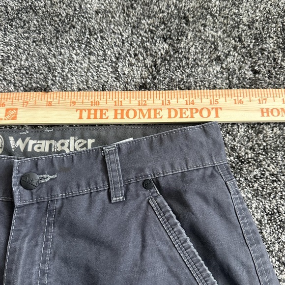 Wrangler Pants Mens 36x30 Gray Outdoor‎ Series Utility Straight Leg Hiking Work - Picture 9 of 14